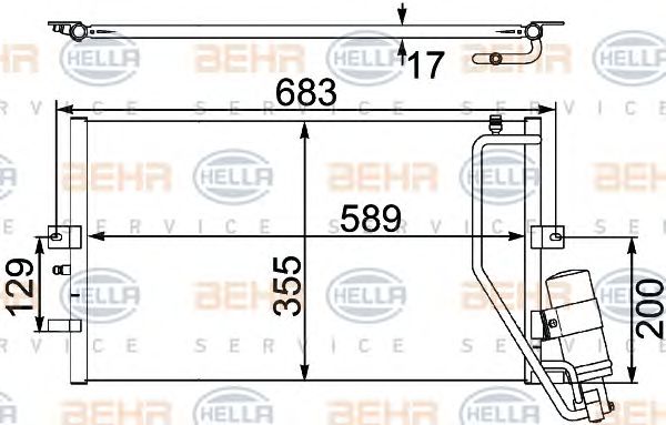 Condensator, climatizare SAAB 9-5 97-