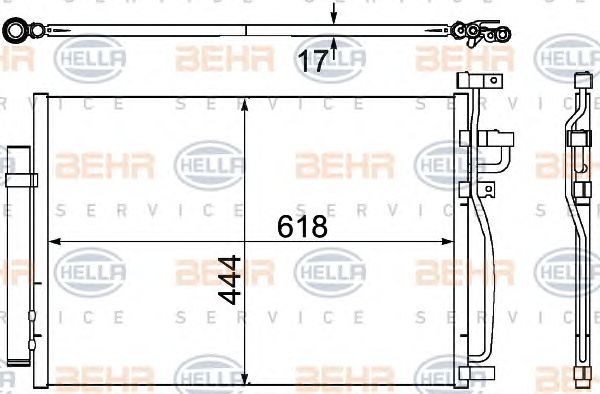 Condensator, climatizare OPEL ANTARA 06-