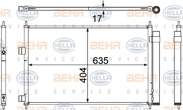 Condensator, climatizare TOYOTA RAV4 06-