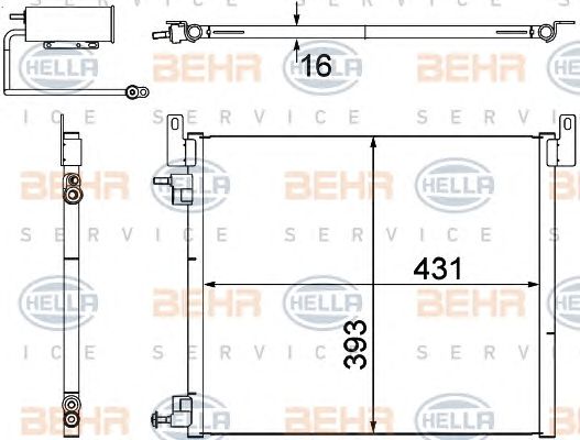 Condensator, climatizare OPEL VECTRA C 3,0CDTI GTS 05-