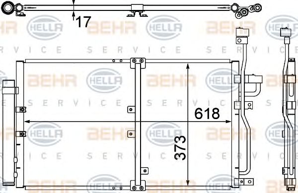 Condensator, climatizare OPEL ANTARA 2.0D 06-