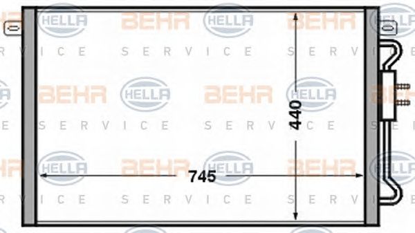 Condensator, climatizare CHRYSLER VOYAGER 00-