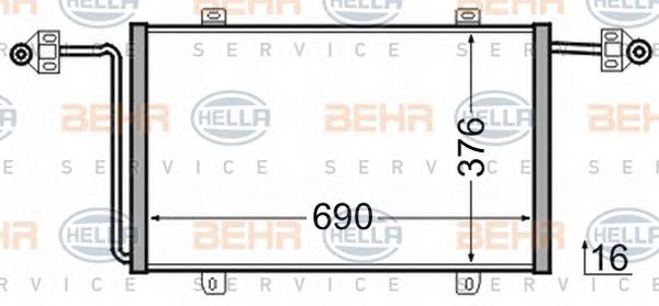 Condensator, climatizare OPEL MOVANO 2,8DTI -01