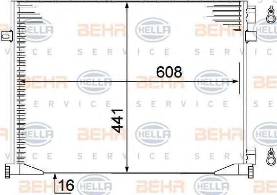 Condensator, climatizare RENAULT TRAFIC 01-