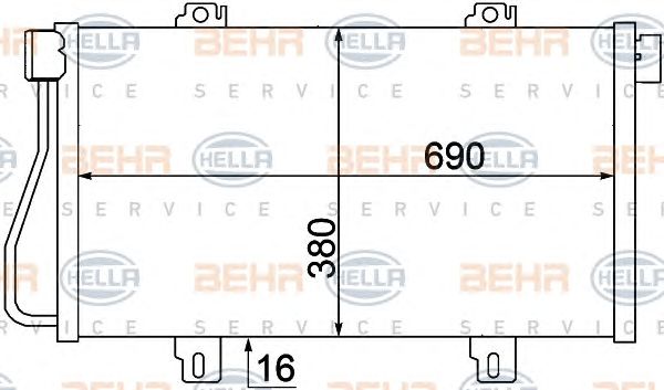 Condensator, climatizare NISSAN INTERSTAR/RENAULT MASTER 1,9-2,5 97-03