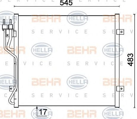 Condensator, climatizare JEEP CHEROKEE 01-08