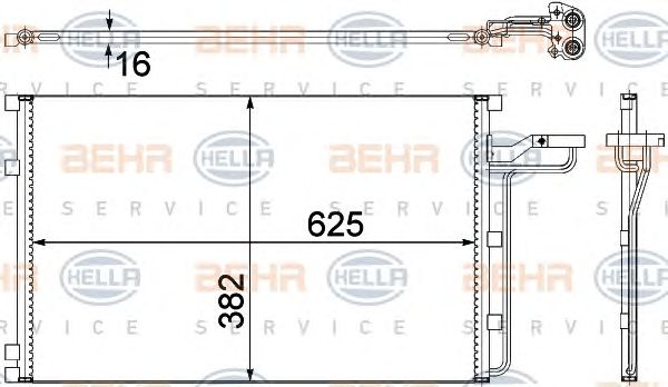 Condensator, climatizare VOLVO C30-V50 04-