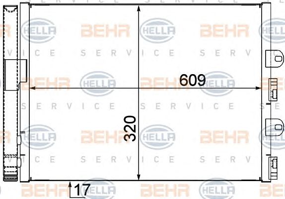 Condensator, climatizare FIAT PUNTO 1,2 99-