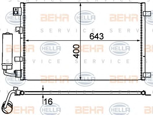 Condensator, climatizare NISSAN QASHQAI 10-