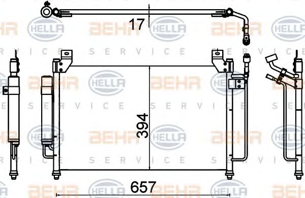 Condensator, climatizare MAZDA CX-7 07-