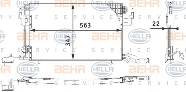 Condensator, climatizare CITROEN BERLINGO/XSARA