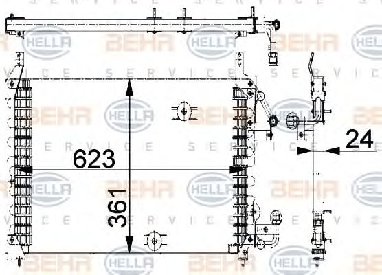 Condensator, climatizare DAEWOO LANOS/ESPERO