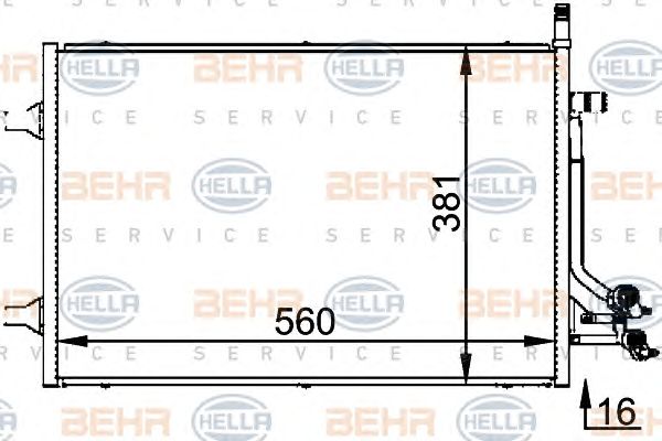 Condensator, climatizare FORD FIESTA 1,6TDCI 04-