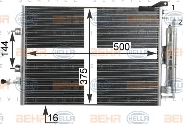 Condensator, climatizare RENAULT CLIO III/MODUS 05-