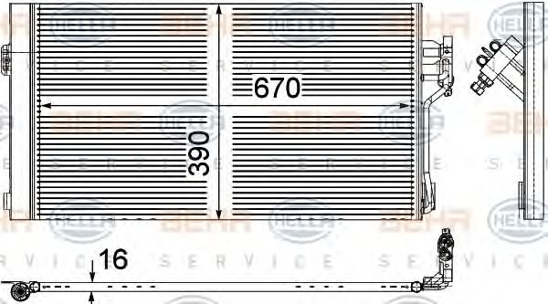 Condensator, climatizare MERCEDES-BENZ VITO/VIANO 03- CDI