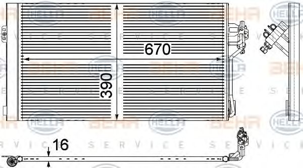 Condensator, climatizare MERCEDES-BENZ VITO/VIANO 03- CDI