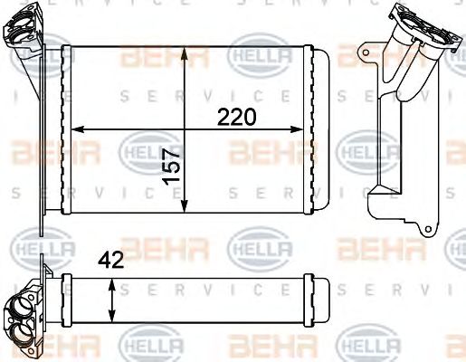 Schimbator caldura, incalzire habitaclu BMW E30 3 87-