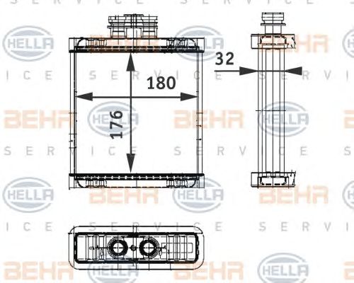 Schimbator caldura, incalzire habitaclu VW POLO/SKODA FABIA/RO0MSTER 01-