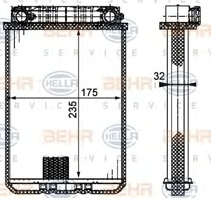 Schimbator caldura, incalzire habitaclu MERCEDES-BENZ W203 00-