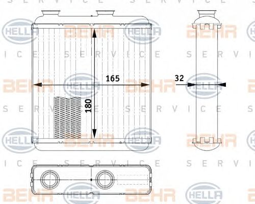 Schimbator caldura, incalzire habitaclu OPEL MERIVA 03-