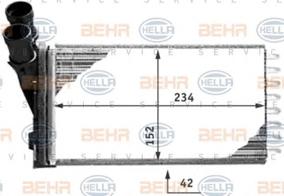 Schimbator caldura, incalzire habitaclu CITROEN BERLINGO 96-