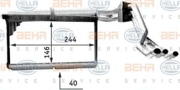 Schimbator caldura, incalzire habitaclu BMW E34 88-97