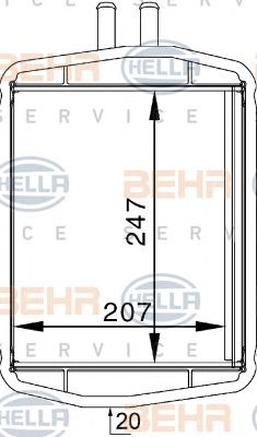 Schimbator caldura, incalzire habitaclu FORD FIESTA/KA 95-