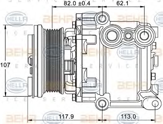 Compresor, climatizare FORD FOCUS SCROLL-90V