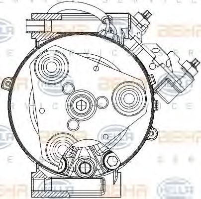 Compresor, climatizare FORD FOCUS/MONDEO/C-MAX 07- 10-