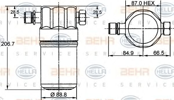 uscator,aer conditionat VW AUDI A4/ PASSAT