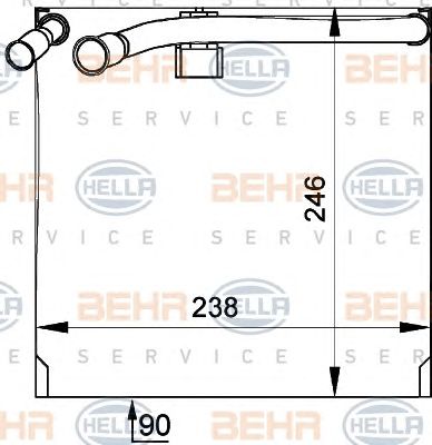 evaporator,aer conditionat VOLVO C70/S70/V70 91-97