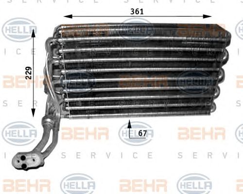 evaporator,aer conditionat MERCEDES-BENZ VITO 96-03