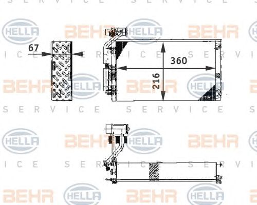 evaporator,aer conditionat CITROEN JUMPY/EVASION 95