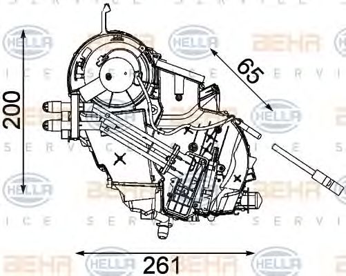 evaporator,aer conditionat PEUGEOT 307 00-