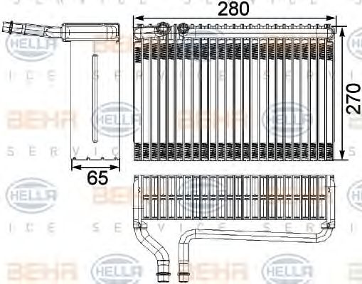 evaporator,aer conditionat PEUGEOT 206/206 SW 00-