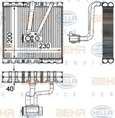 evaporator,aer conditionat VW POLO/IBIZA/FABIA 02-