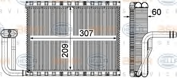 evaporator,aer conditionat BMW 5 F10 09- 6 F12 11- 7 F01 08-