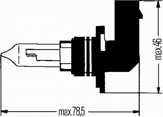 Bec far faza lunga HB3 12V/60W ESSENTIAL