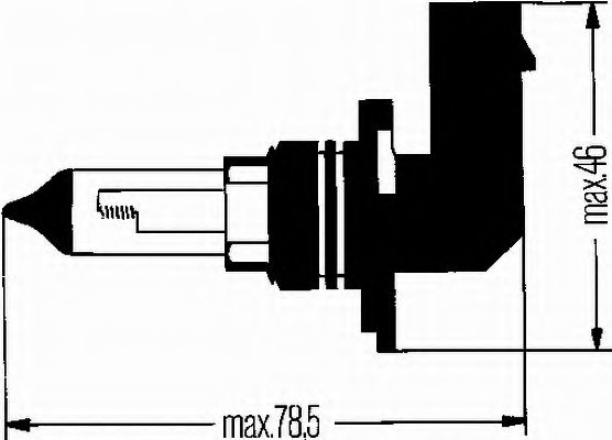 Bec HELLA HB4 12V 51W P22d