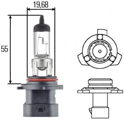 Bec HELLA HB4A 12V 51W P22d