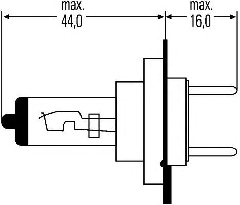 Bec HELLA H7 12V 55W Px26d