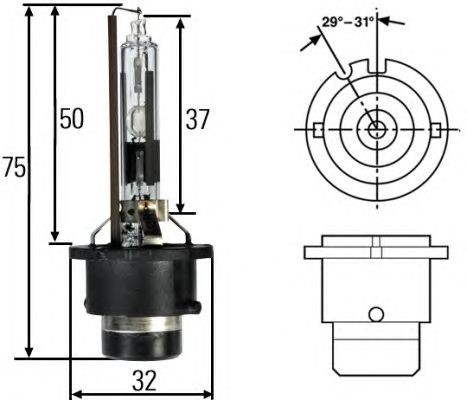 Bec HELLA D2R 35W P32d-3