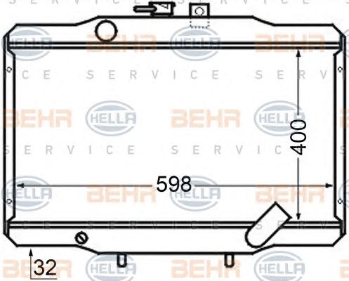 Radiator, racire motor MITSUBISHI L300 93-