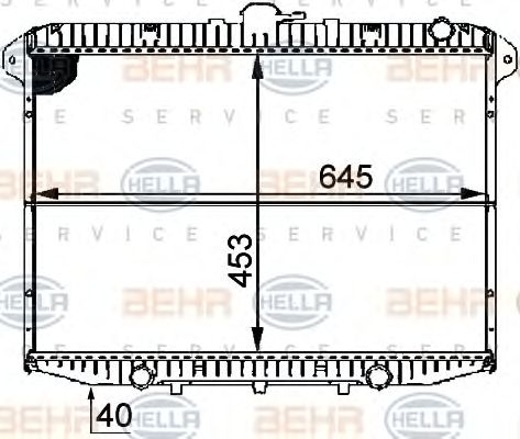 Radiator, racire motor NISSAN TERRANO II 2,4 4WD 93-02 +AC