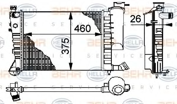 Radiator, racire motor CITROEN XSARA/306/ZX 1,4B 91-