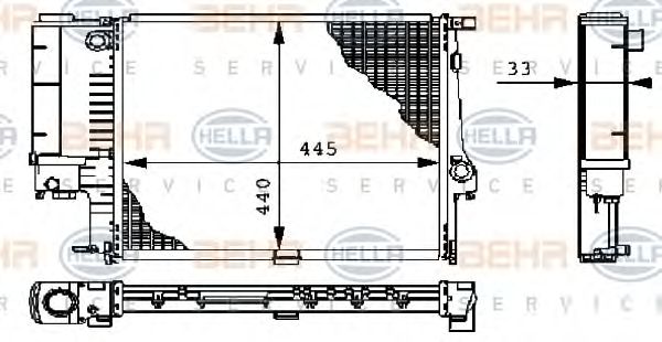 Radiator, racire motor BMW E30/36 90-