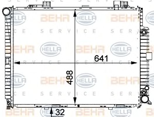 Radiator, racire motor MERCEDES-BENZ W210 3,0-5,5 95-