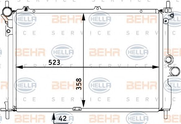 Radiator, racire motor OPEL ASTRA 1,7TD 91- LINIA CLASSIC