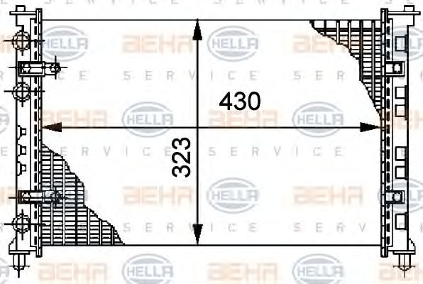 Radiator, racire motor VW POLO 1,7/1,9D 97-01