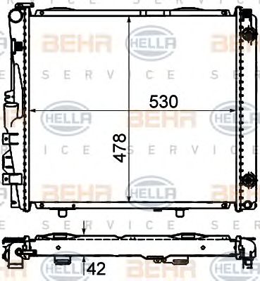 Radiator, racire motor MERCEDES-BENZ W124 2,6/3,0B